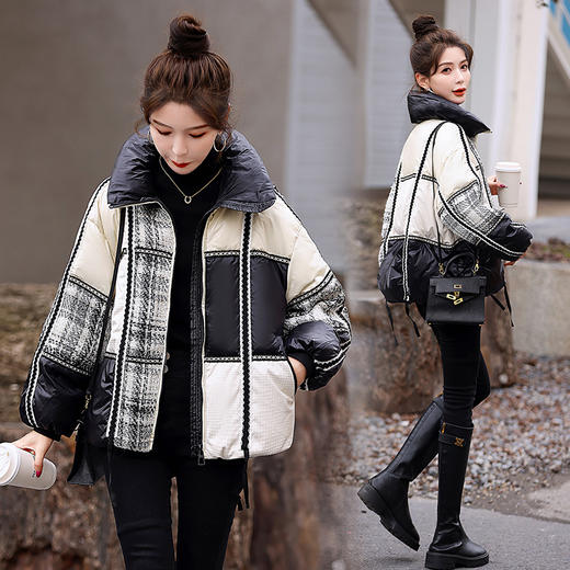 秋冬新款，小香风气质面包服羽绒服HR-BX2323 商品图2