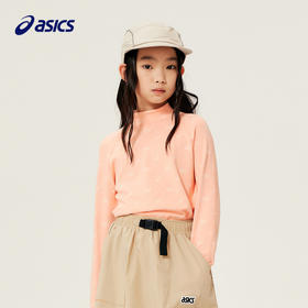 ASICS/亚瑟士童装2023年秋冬男女儿童修身时尚设计感保暖长袖T恤