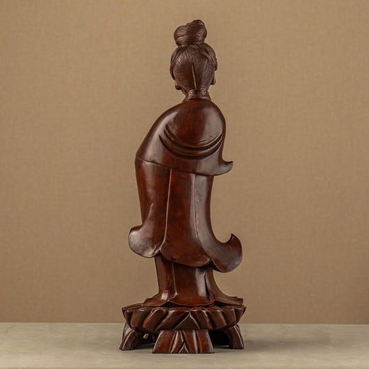 二十世纪 黄杨木雕观音像 商品图1