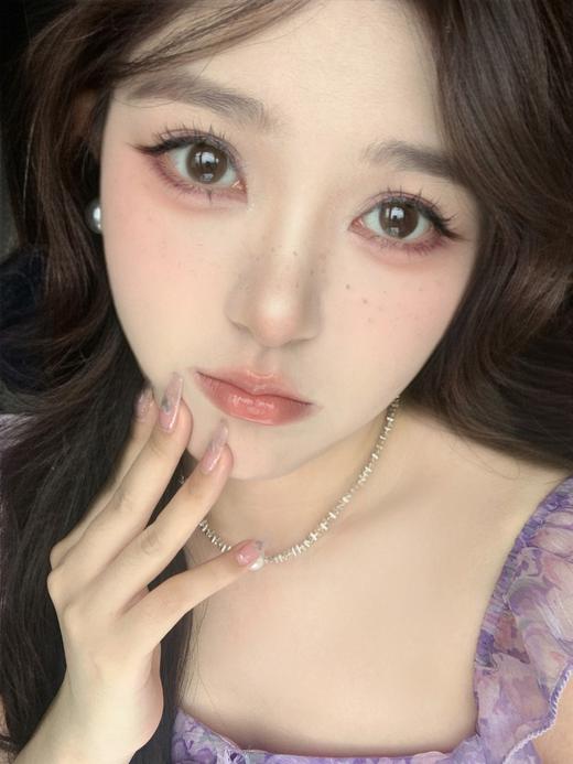 annakelly 红豆丸子 温柔棕色 半年抛 14.2mm 非离子 商品图0