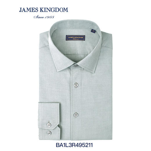 【天丝羊毛保暖衬衫】男士春秋冬新品羊毛混纺商务液氨免烫长袖衬衫 商品图7