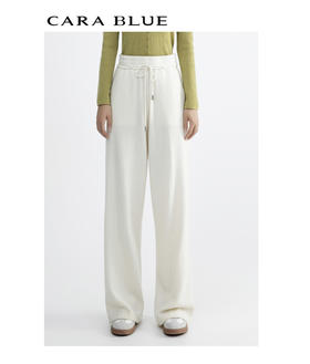 CARA BLUE时尚休闲松紧腰针织裤