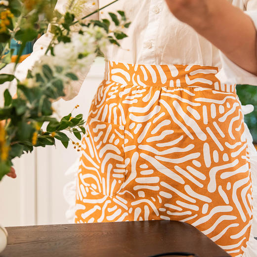 波浪几何半身围裙厨房家用新款超好看围裙 商品图2