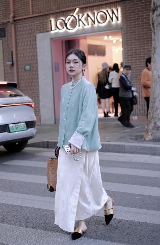 盛唐牡丹 | 真丝提花花香引蝶一片式半裙(不夹棉) 商品图8