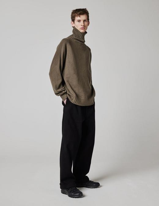 Margaret Howell  男士月桂绿高领羊绒衫 商品图1