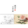 【大彩图】李晓明工笔画白描底稿小品《大丽菊》菊花临摹勾线花鸟线稿K102 商品缩略图0