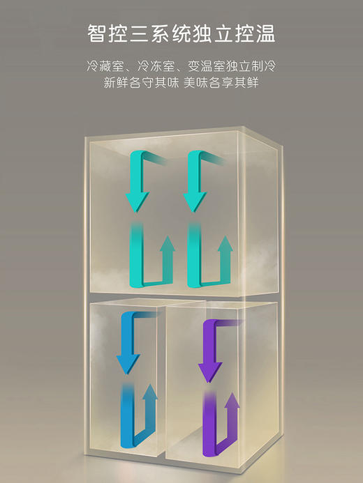 卡萨帝冰箱650升智控三系统四开门对开门十字门冰箱大容量风冷无霜宽幅变温一级能效玻璃面板 650升+独立三系统+宽幅变温+低氧窖藏+玻璃面板 商品图1
