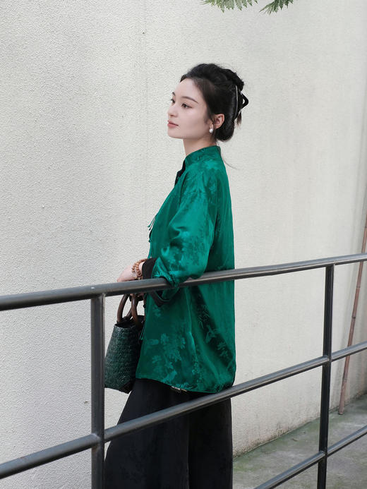 盛唐牡丹 |限量款/东方雅韵喜上眉梢真丝提花外套 (不夹棉) 商品图6