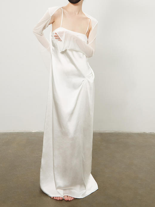 ranyepersonal｜dress SET  吊带露背平肩袖套两件式连衣裙 [ BODY23DR02- 黑0 / 白1 / 粉2  ] 商品图4