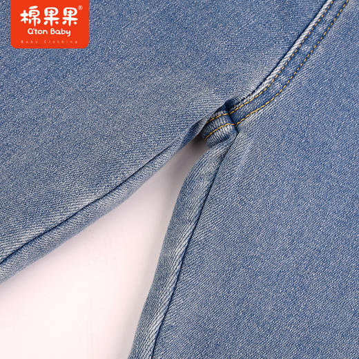 棉果果冬季新品女童加绒牛仔裤M422200423616 商品图3