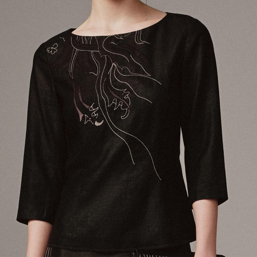 TANGY Collection天意高端精品商场同款女士茛绸上衣 商品图3