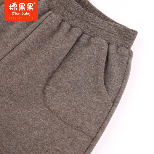 棉果果冬季新品女童针织夹棉长裤M422200823624 商品图4