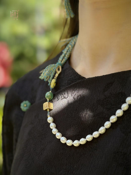 天然珍珠国风编织款多用长链 商品图6
