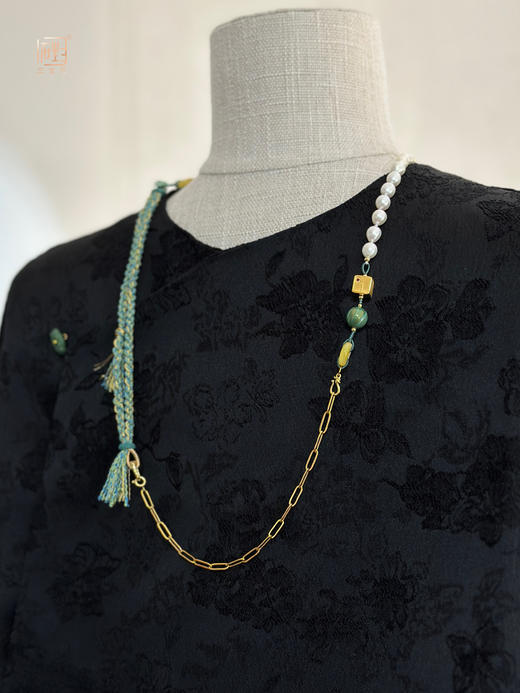 天然珍珠国风编织款多用长链 商品图9