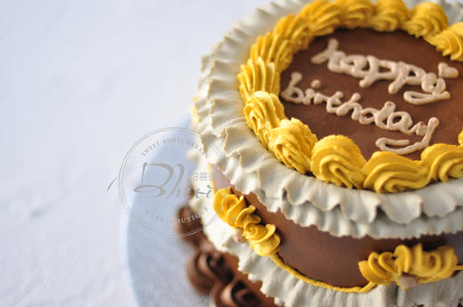 动物性淡奶油系列（复古系列）英国进口纯动物奶油生日蛋糕0051【加高款】 商品图2