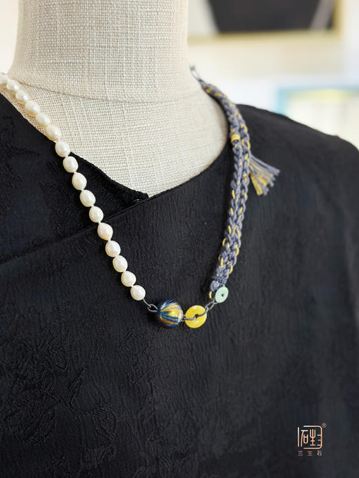 天然珍珠国风编织款多用长链 商品图11