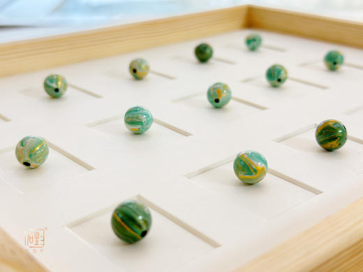 小米珍珠大漆珠金属设计项链 商品图8