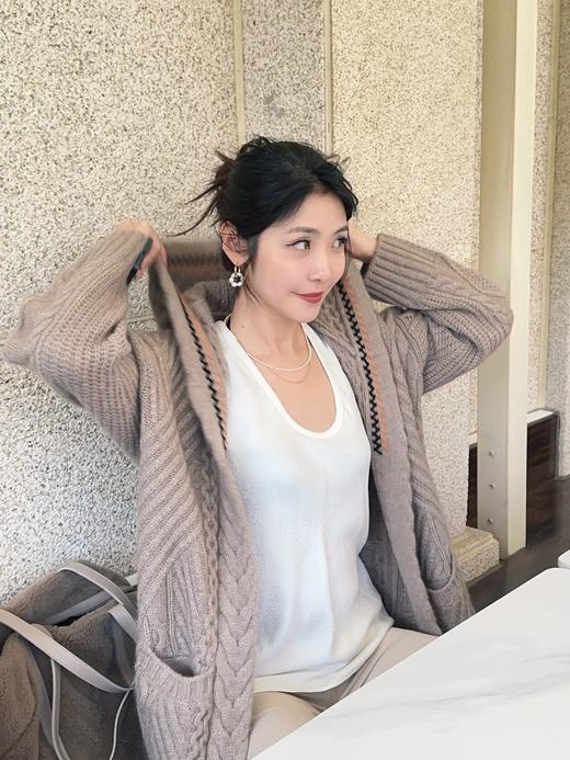 MAISON COVET 纯山羊绒重磅编织款大衣外套 商品图1