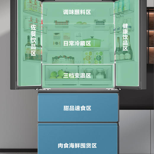 海尔（Haier）冰箱 BCD-466WGHFDEDSR 商品图1