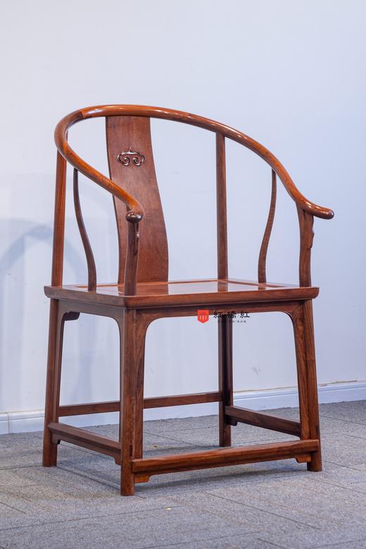 红桥红  家具严选  缅甸花梨（大果紫檀）【如意 刀牙出头 圈椅 】 商品图1