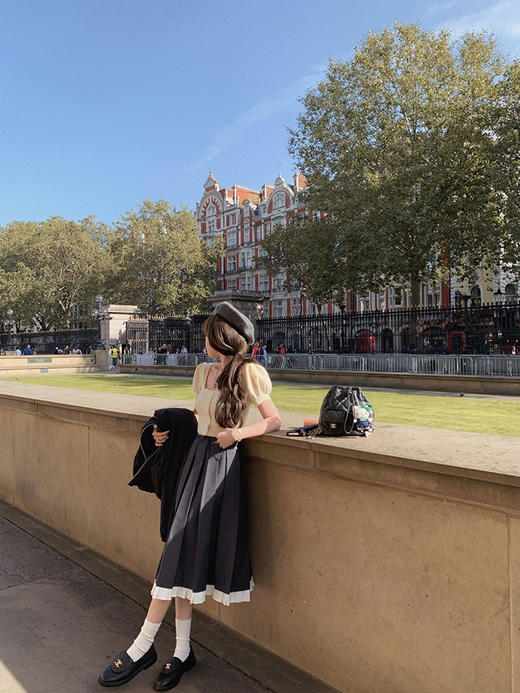 金蘑菇菇  安妮博物馆 / 设计感.复古减龄连衣裙 商品图2