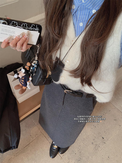 金蘑菇菇 Celeste英爵艺术生 衬衫三件套/英伦通勤风衬衫半裙 商品图2