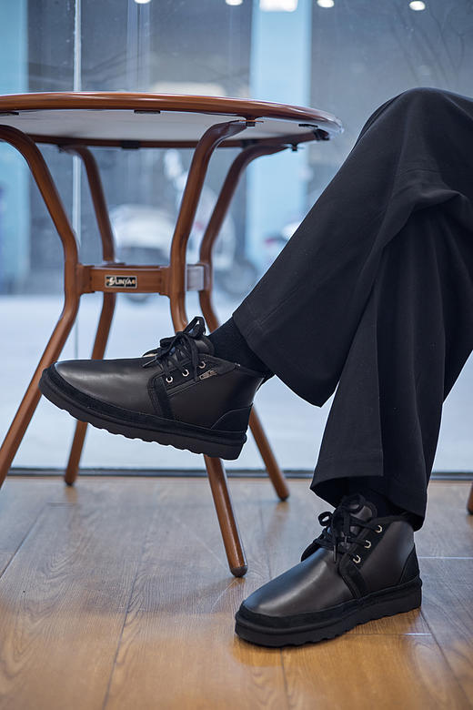 【隆丰起程--雪地靴专场】【李现同款男款】起程QICHENG拉链保暖短靴20LW-040 商品图1