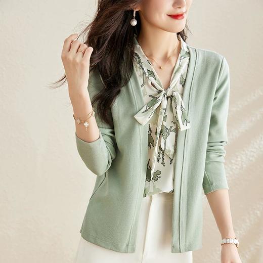 针织衫女长袖秋季新款洋气毛衣春秋宽松小众设计感假两件上衣 商品图1