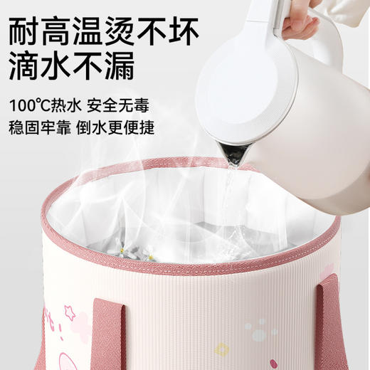 【解脱双脚疲惫！可折叠泡脚袋洗脚盆】轻盈便携，随心洗浸。舒适且保温，放松身心，宿舍、家庭、旅行，随处浸泡，保温泡脚桶宿舍深桶过小腿家用便携式足浴器 商品图2