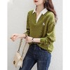2023年春秋季新款翻领长袖卫衣女高级感轻奢设计感小众宽松时尚百搭 商品缩略图0