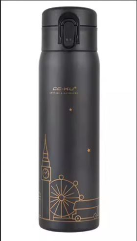 CC.KU 英伦风保温杯保冷杯大容量高端高颜值简约风时尚潮流车载杯