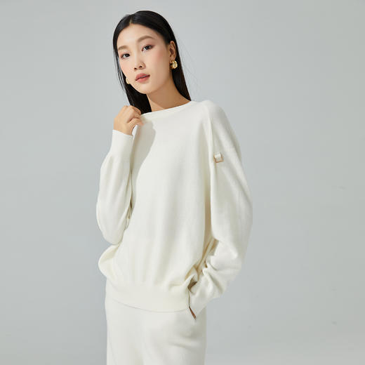 东黎 • 山羊绒女士秋冬圆领套衫 3333 商品图8