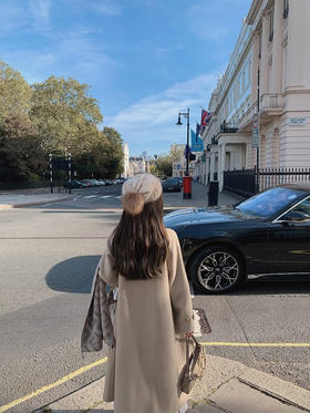 金蘑菇菇 日爱丁堡 fend*大衣/简约优雅中长款