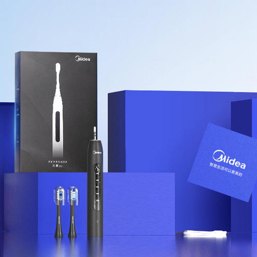 美的（Midea）M1 电动牙刷成人 声波震动 180天长续航 智能换区 礼物送男友 软毛刷头*2 送礼物 商品图7