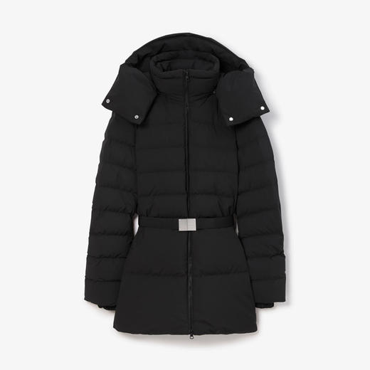 BURBERRY 巴宝莉 女士束带设计短款羽绒服 黑色 8072137 A1189 商品图0