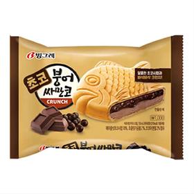 宾格瑞鲤鱼巧克力味雪糕150ml붕어싸만코초코150ml