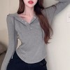 裁缝学苑AX135连帽长袖鱼骨t恤纸样女装上衣修身打底衫衣服样板图 商品缩略图5
