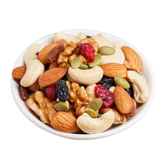 【7种混合果仁！兮兮坚果籽】每日坚果，核桃仁、红提干、黑加仑干、巴旦木仁、蔓越莓干、腰果仁、南瓜子仁罐装500g零食每日坚果混合综合坚果果仁—DD健康 商品图2