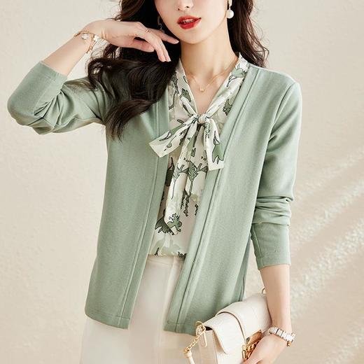 针织衫女长袖秋季新款洋气毛衣春秋宽松小众设计感假两件上衣 商品图4