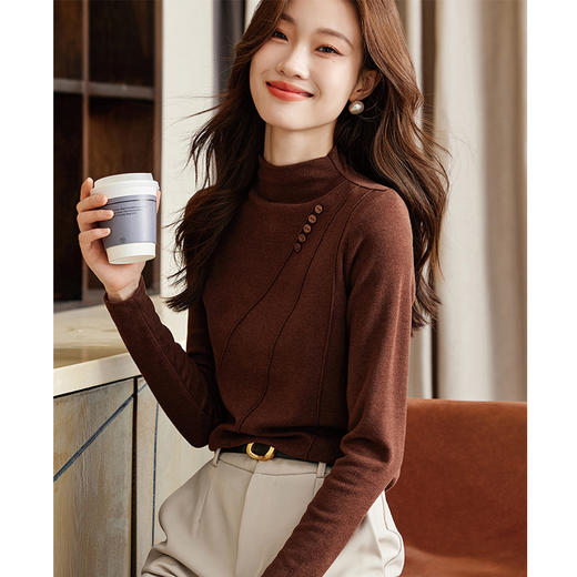 半高领修身软糯，保暖打底衫内搭毛衣CC-ML-B687 商品图3