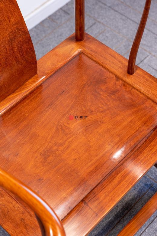 红桥红  家具严选  缅甸花梨（大果紫檀）【如意 刀牙出头 圈椅 】 商品图7