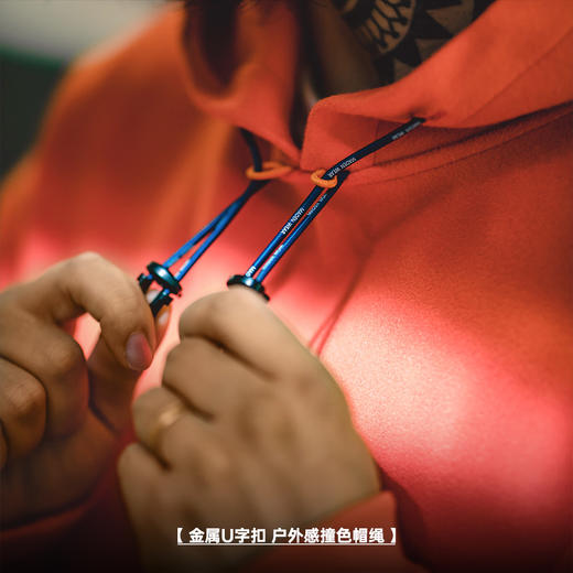 工装优选 美式休闲重磅毛呢连帽卫衣cleanfit廓形宽松套头衫男秋冬 商品图3