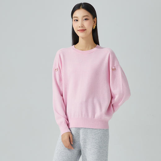 东黎 • 山羊绒女士秋冬圆领套衫 3333 商品图3