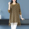 新款女士毛衣内搭，秋冬季打底衫小个子流苏中长款宽松连衣裙CC-26-7297 商品缩略图2