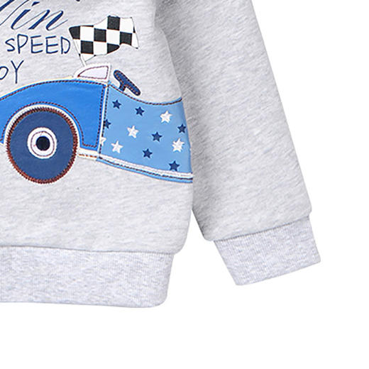 棉果果秋冬季男童抓绒圆领卫衣M412180218658 商品图4