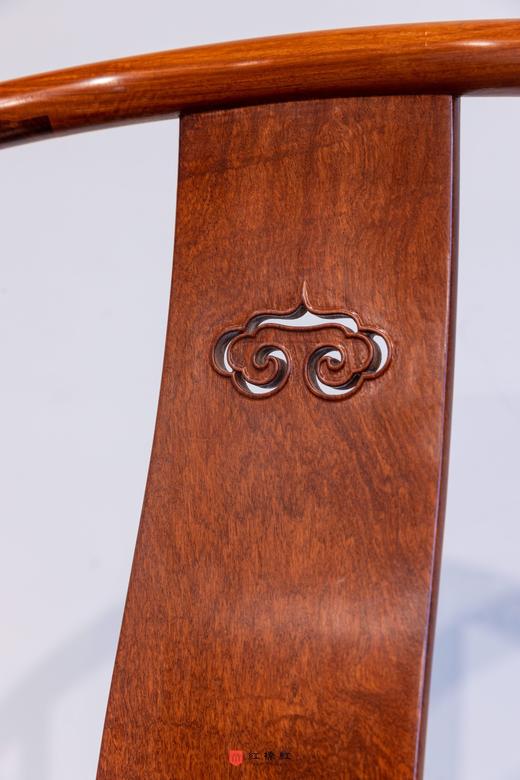 红桥红  家具严选  缅甸花梨（大果紫檀）【如意 刀牙出头 圈椅 】 商品图5