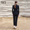 IWY/黑色新款高端西服外套女修身显瘦气质干练西装套裤名媛套装olC13309+P33309 商品缩略图3