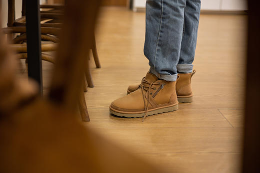 【隆丰起程--雪地靴专场】【李现同款男款】起程QICHENG拉链保暖短靴20LW-040 商品图3