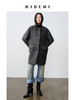 HIDEMI 艺术感卷曲长毛马海毛圆领口袋极简廓形纽扣大衣 商品缩略图1