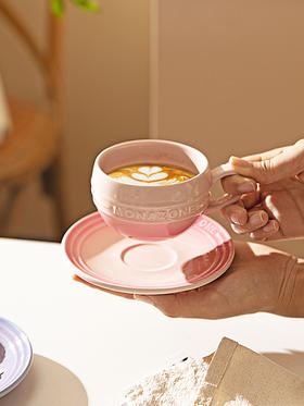 摩登主妇Monazone咖啡杯碟套装家用水杯陶瓷马克杯下午茶杯情侣杯